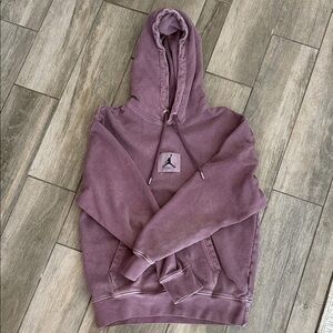 Jordan Men's Mauve acid wash Hoodie